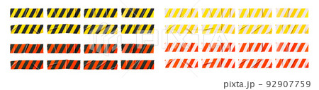 Security warning tapes, caution danger stripes set Security warning tapes, caution danger stripes set 92907759