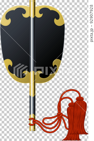 軍配 日本の国技相撲の行事の道具 軍配 日本の国技相撲の行事の道具 92907928