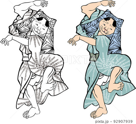 浮世絵　猫の擬人化　その23 92907939