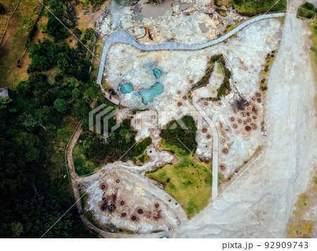 Volcanic ovens to make Cozido of Furnas at the Lake Furnas 92909743