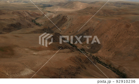 Kyzyl-Chin valley with red mountains in Altai 92910236