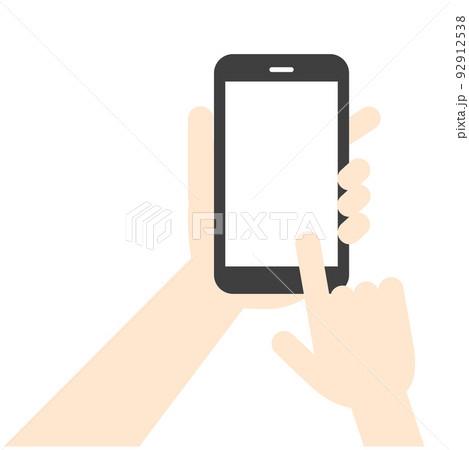 スマホを操作する手 PNG画面透過 スマホを操作する手 PNG画面透過 92912538