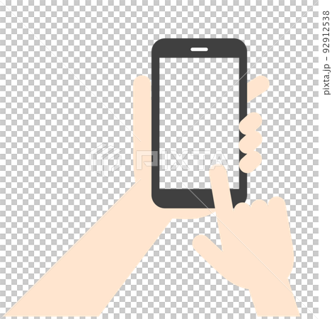 スマホを操作する手 PNG画面透過 スマホを操作する手 PNG画面透過 92912538