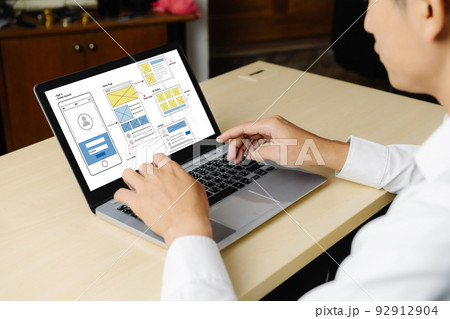 UX UI design process for modish mobile application and website 92912904