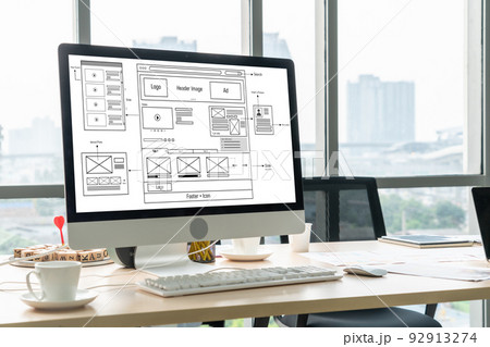 Website design software provide modish template for online retail business 92913274