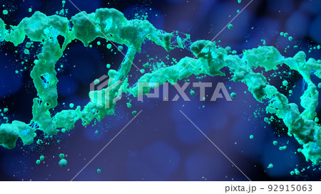 Molecular structure of DNA. 3D rendering. 92915063