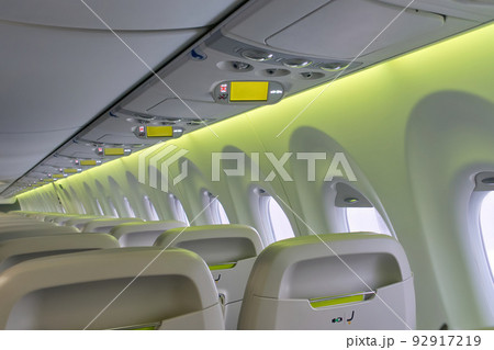 inside the plane. no people. 92917219