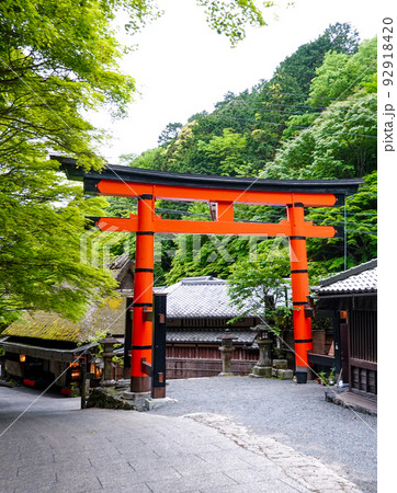 京都らしい町並み 嵯峨鳥居本 京都らしい町並み 嵯峨鳥居本 92918420