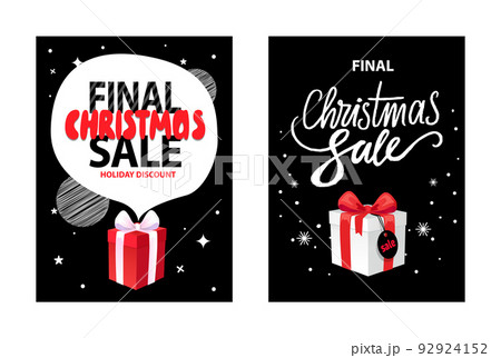 Final Christmas Sale, Holiday Discount, Gift Box 92924152
