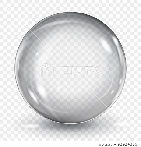 Transparent gray sphere 92924335