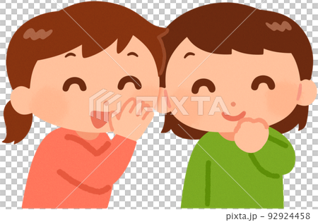 内緒話をする女の子 92924458