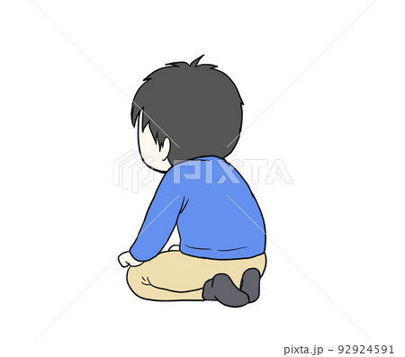 正座する男性 92924591