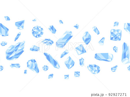 Seamless pattern with crystals or crystalline minerals. Jewelry or semiprecious gem stones. Seamless pattern with crystals or crystalline minerals. Jewelry or semiprecious gem stones. 92927271