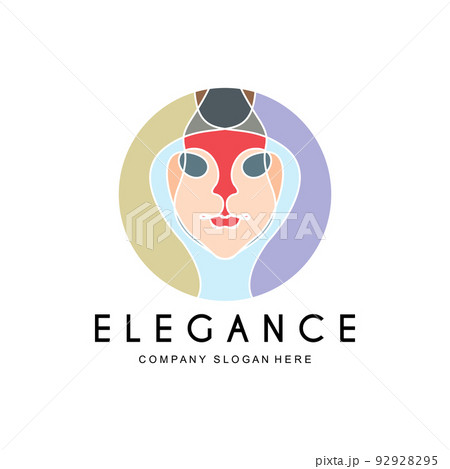Beauty Woman Logo Design, Hair Care Salon Vector Illustration Beauty Woman Logo Design, Hair Care Salon Vector Illustration 92928295