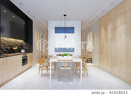 modern kitchen interior 92928633