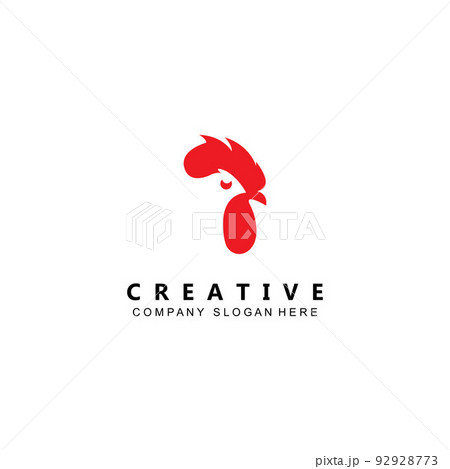 Premium quality animal fried chicken logo vector symbol Premium quality animal fried chicken logo vector symbol 92928773