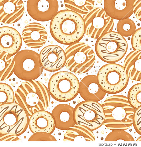 Sweet donut pattern cartoon vector. Candy food Sweet donut pattern cartoon vector. Candy food 92929898