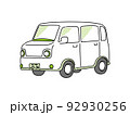 シンプルな自動車・ワゴン車のイラスト 92930256