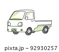 シンプルな中型車・トラックのイラスト 92930257