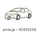 シンプルな自動車・クルマのイラスト 92930258