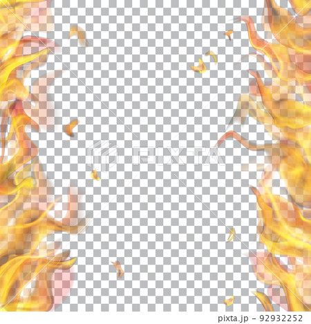 Fire flame on two sides with vertical repeat 92932252