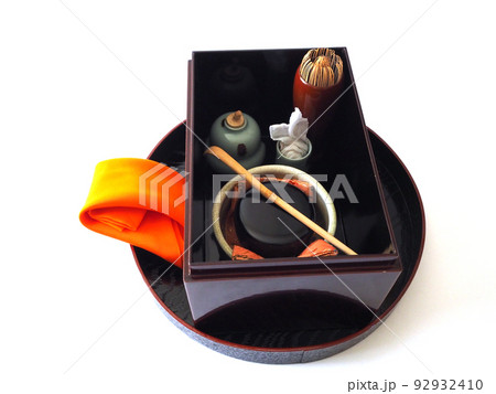 裏千家　卯の花点前の道具組 92932410