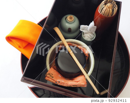 裏千家　卯の花点前の道具組 92932411