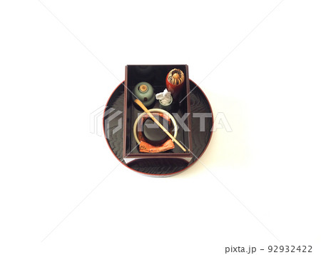 裏千家　卯の花点前の道具組 92932422