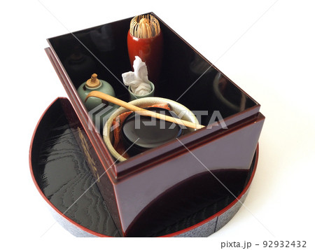 裏千家　卯の花点前の道具組 92932432