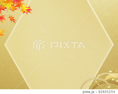 秋の和風背景 92935254