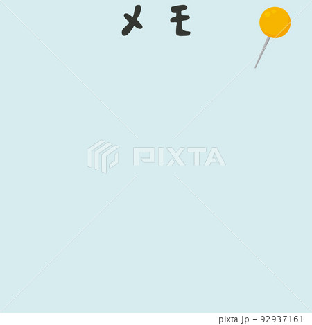 ピンでとめられたメモ用紙 92937161