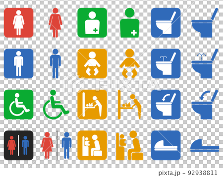 廁所圖標集 92938811