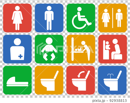 廁所圖標集 92938813