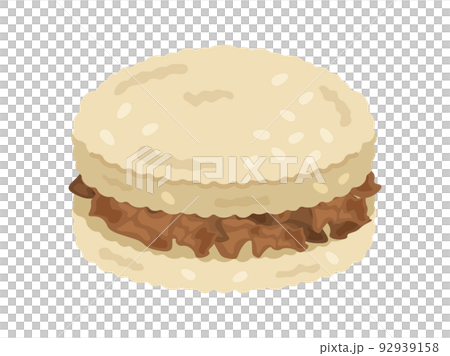 烤肉飯漢堡圖 烤肉飯漢堡圖 92939158