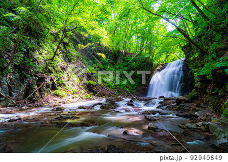 【滝素材】夏の浅間大滝【群馬県】 92940849