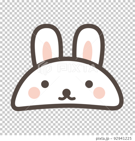 可愛的兔子帽子插圖 可愛的兔子帽子插圖 92941225