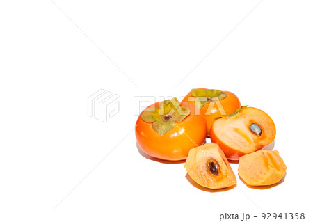 柿 かき カキ 秋の味覚 秋の果物 果物 果実 柿の写真 柿 かき カキ 秋の味覚 秋の果物 果物 果実 柿の写真 92941358