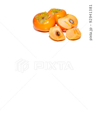 柿　かき　カキ　秋の味覚　秋の果物　果物　果実　柿の写真 92941381