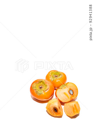 柿 かき カキ 秋の味覚 秋の果物 果物 果実 柿の写真 柿 かき カキ 秋の味覚 秋の果物 果物 果実 柿の写真 92941388