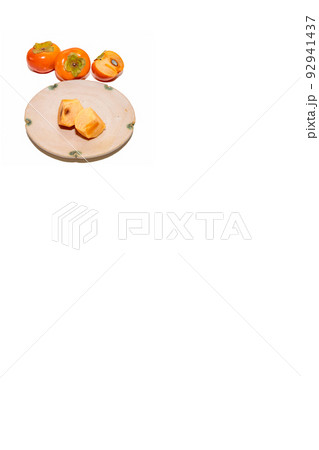 柿　かき　カキ　秋の味覚　秋の果物　果物　果実　柿の写真 92941437
