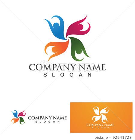 Community people group, network and social icon design template Community people group, network and social icon design template 92941728