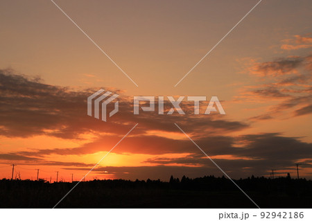 夕焼け空 92942186