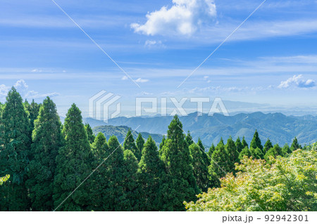 《熊本県》日本一の石段(3,333段)・登った展望台からの風景_下益城郡美里町 《熊本県》日本一の石段(3,333段)・登った展望台からの風景_下益城郡美里町 92942301