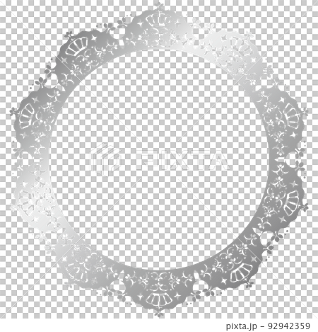 Crown lace frame silver 92942359