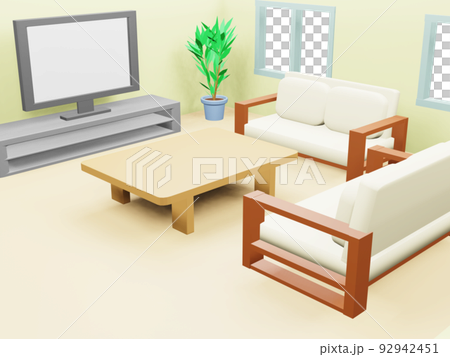 3D房間內部 92942451
