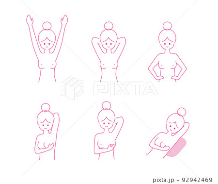 乳がんセルフチェックのやり方 92942469