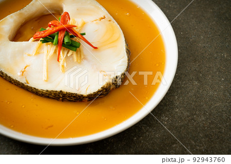Steamed Cod Fish with Soy Sauce 92943760