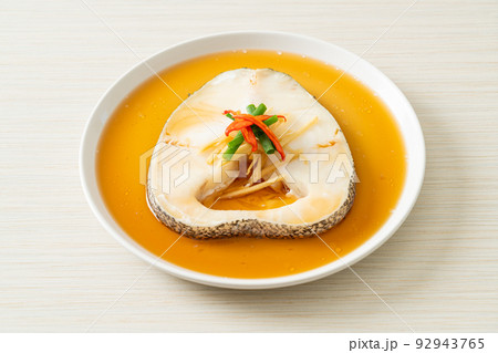 Steamed Cod Fish with Soy Sauce 92943765