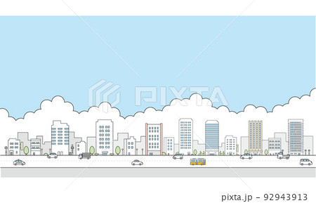 街並みのイラスト素材。 92943913