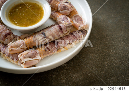 steamed crayfish or mantis shrimps or stomatopods steamed crayfish or mantis shrimps or stomatopods 92944613